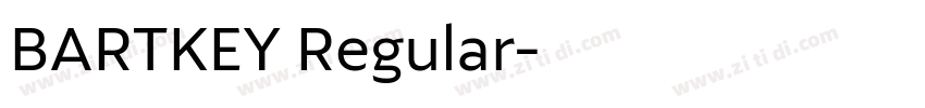 BARTKEY Regular字体转换